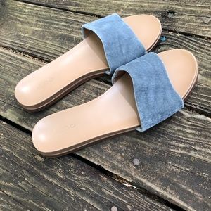 Aldo Velvet Slide Sandals